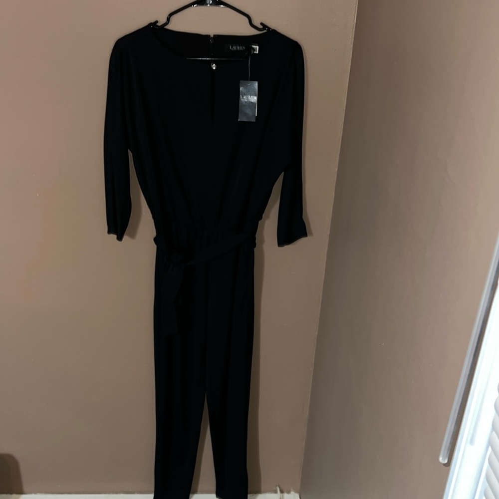 Ralph Lauren Black Label - Keyhole Belted Jumpsuit - Size SP - Picture 2 of 4